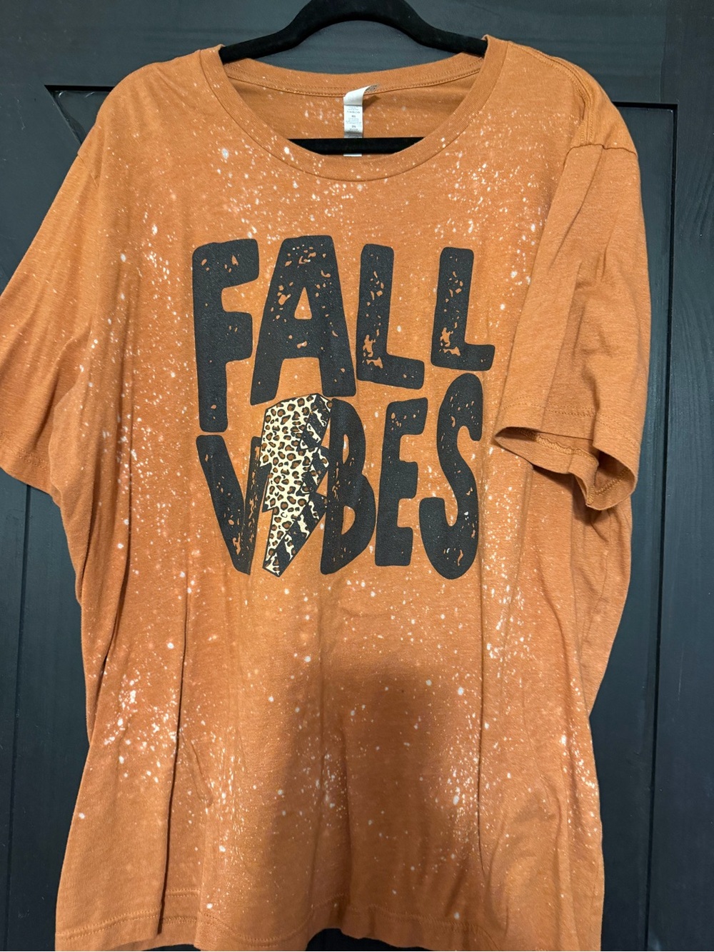Fall Vibes Graphic Tee - Orange Shirt